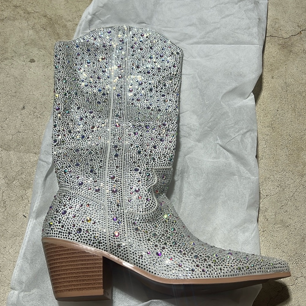 Rhinestone boots